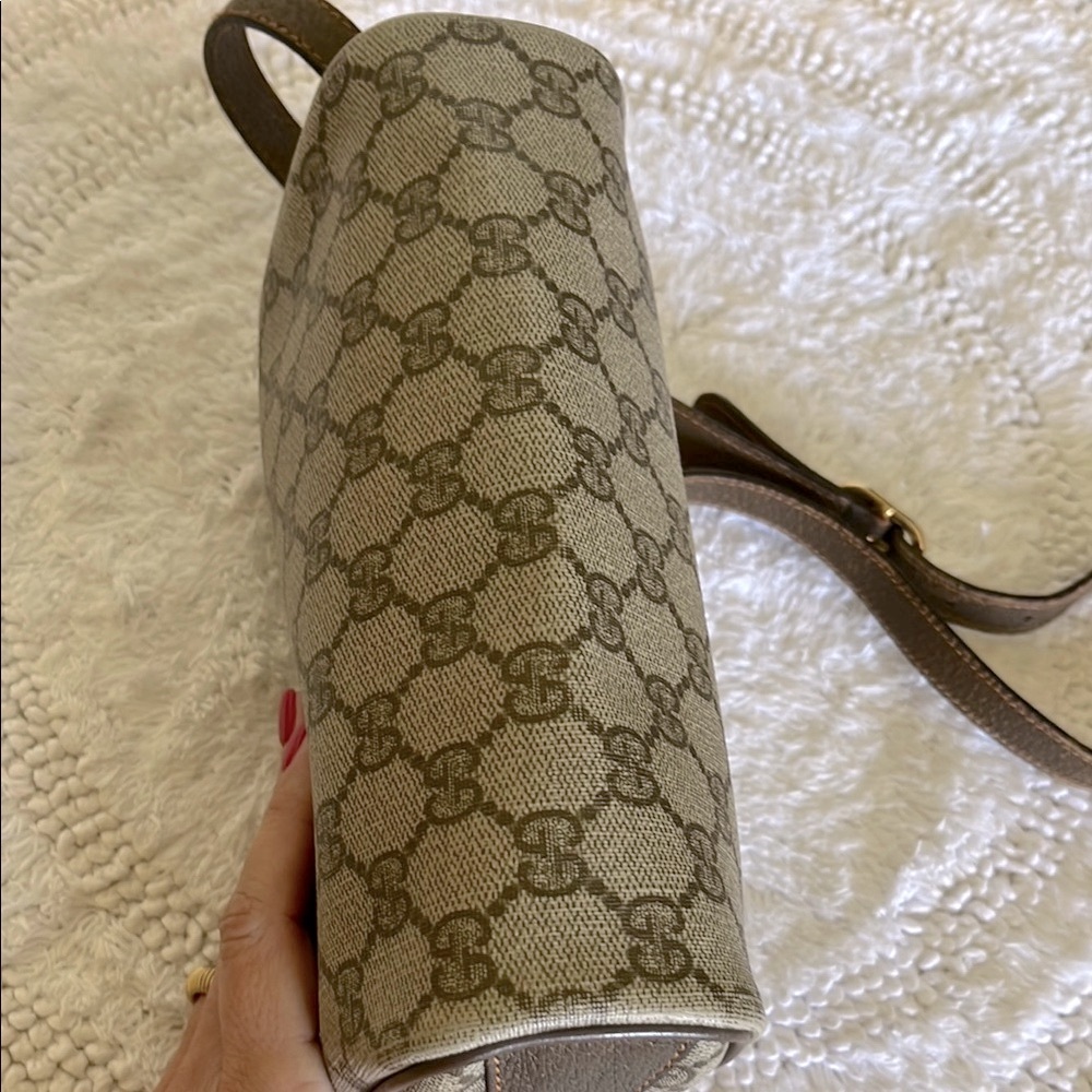 Gucci Brown Crossbody Bag with Geometric Pattern Preloved - Picture 7 of 16